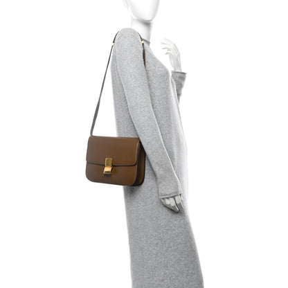 Celine Box Calfskin Medium Classic Box Flap Bag Camel 2 of 11