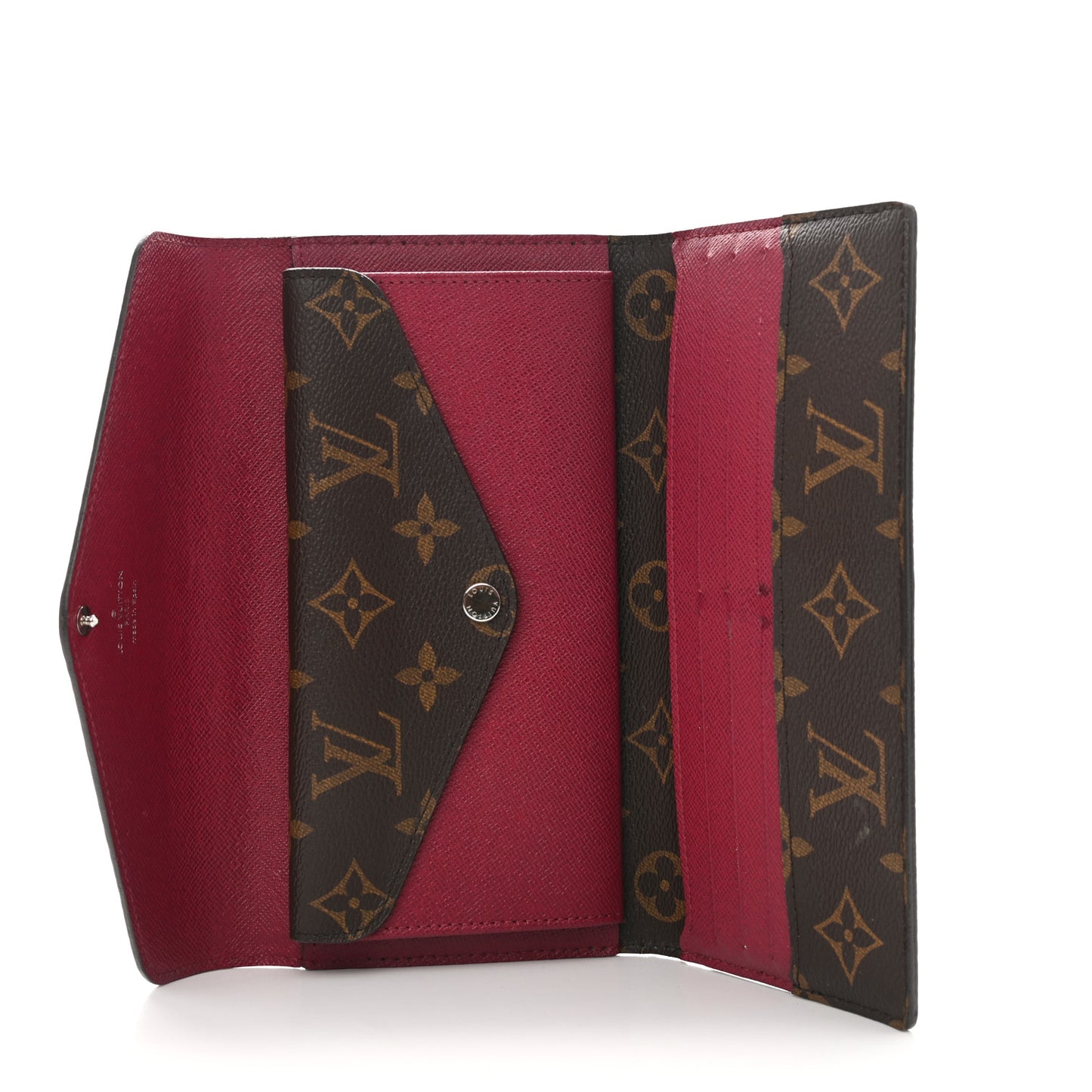 Monogram Epi Marie-Lou Long Wallet Fuchsia