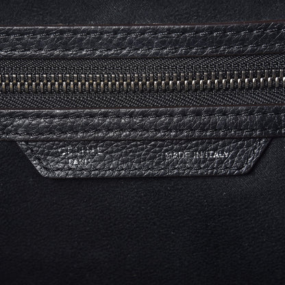 Celine Drummed Calfskin Mini Luggage Black 6 of 13