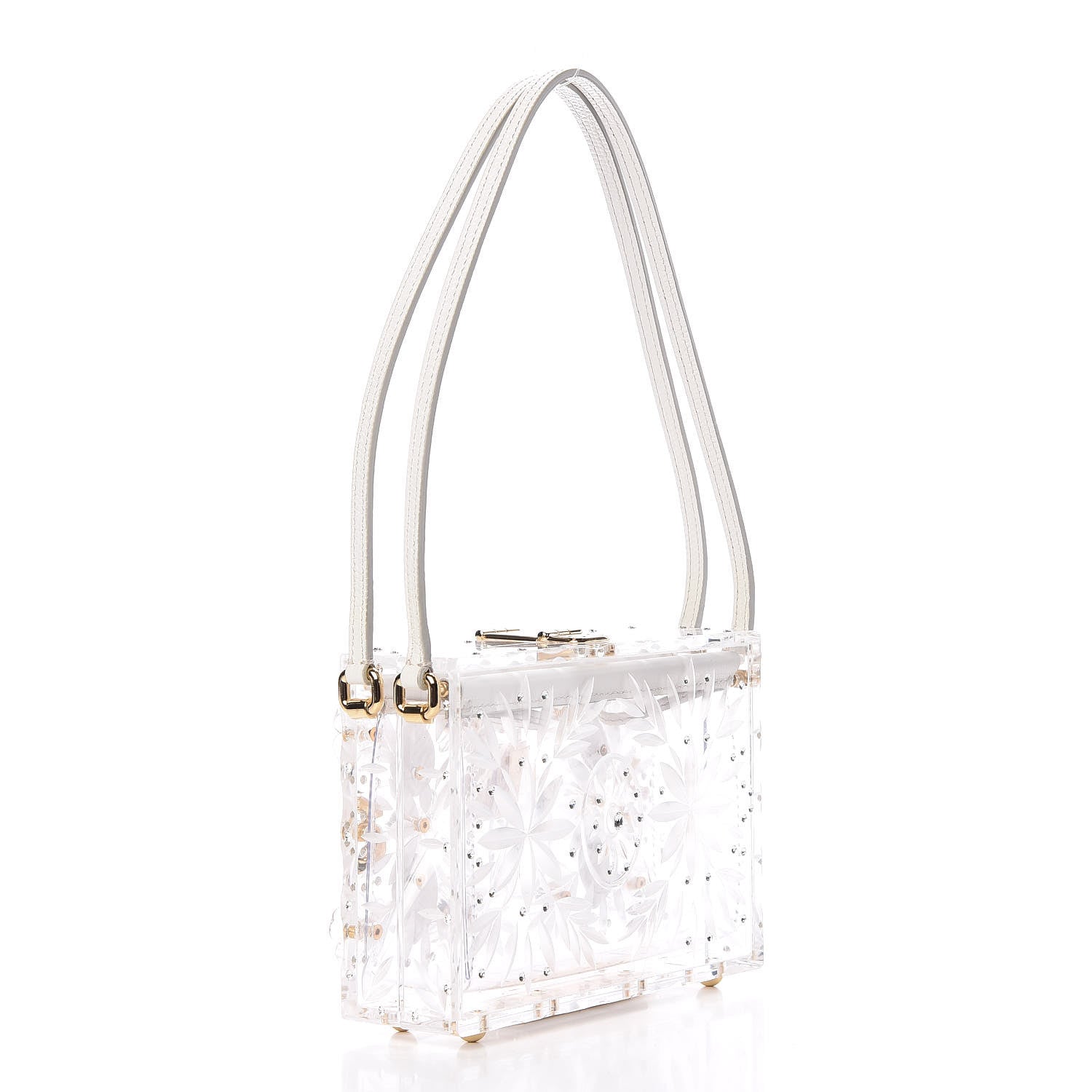 Dolce & Gabbana Plexiglass Bohemia Box Bag White 3 of 10
