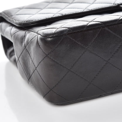 Chanel Lambskin Quilted Medium Rectangular Kelly Flap Bag Black 5 of 11