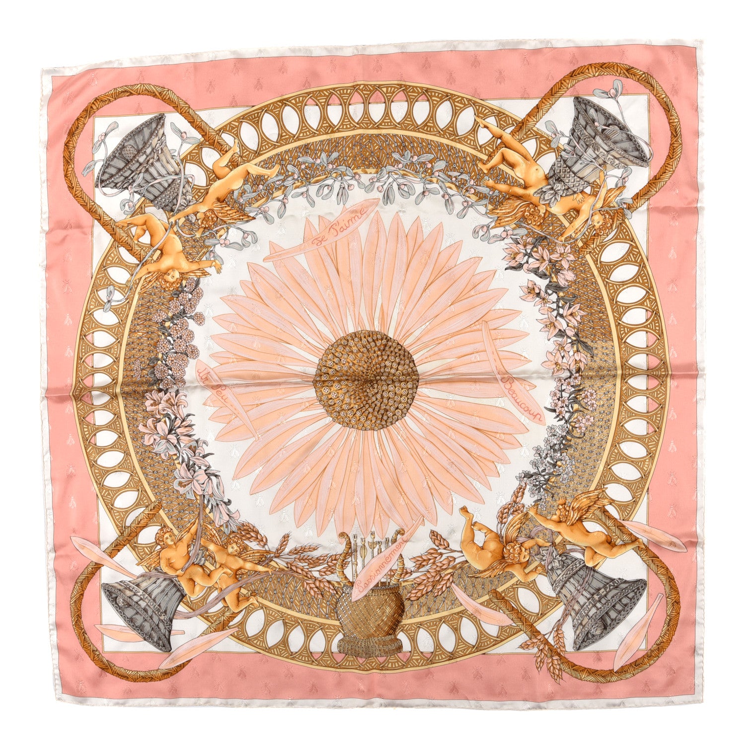 Hermes Silk Le J'Aime Scarf 90 1 of 7