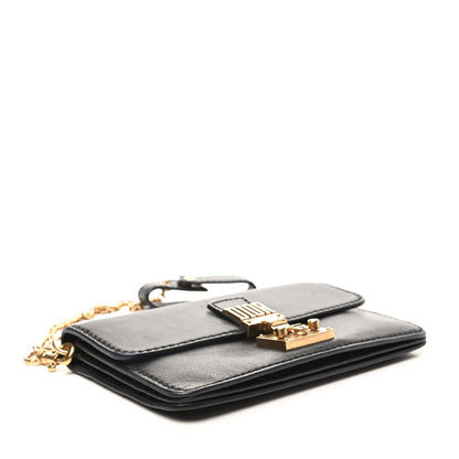 Christian Dior Calfskin Dioraddict Wristlet Clutch Black 4 of 8