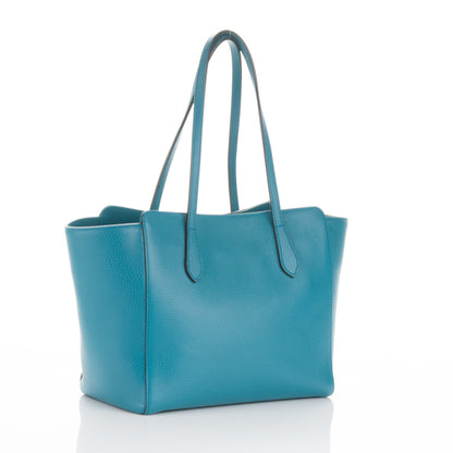 Gucci Dollar Calfskin Small Swing Tote Deep Cobalt 3 of 6
