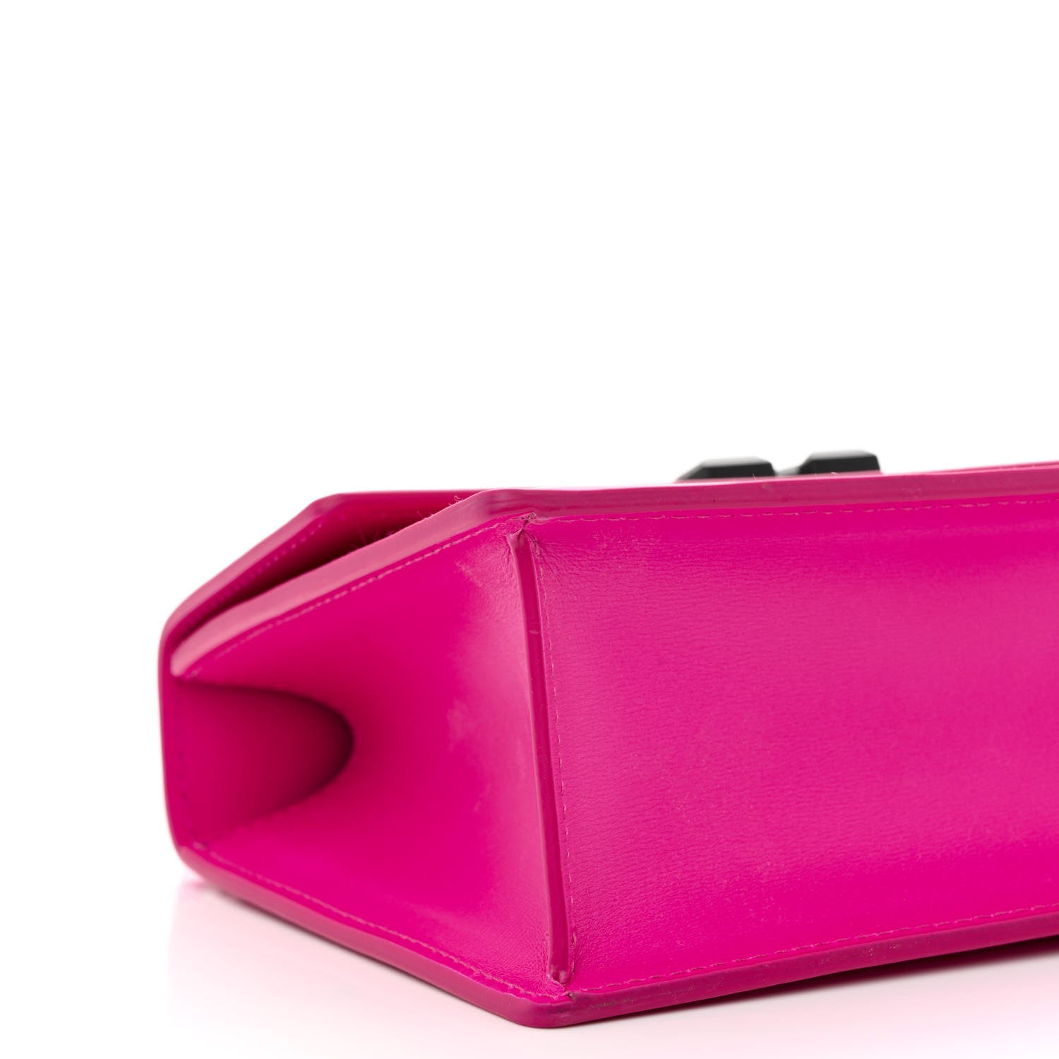 Off-White Calfskin Jitney 1.4 Quote Top Handle Bag Fuchsia Multicolor 8 of 10