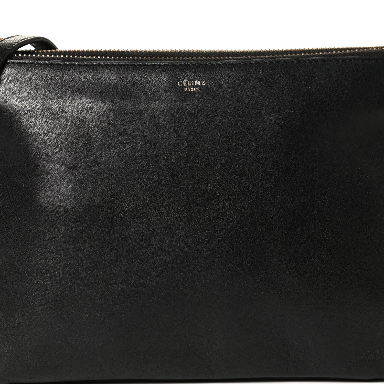 Celine Lambskin Trio Crossbody Bag Black 9 of 13