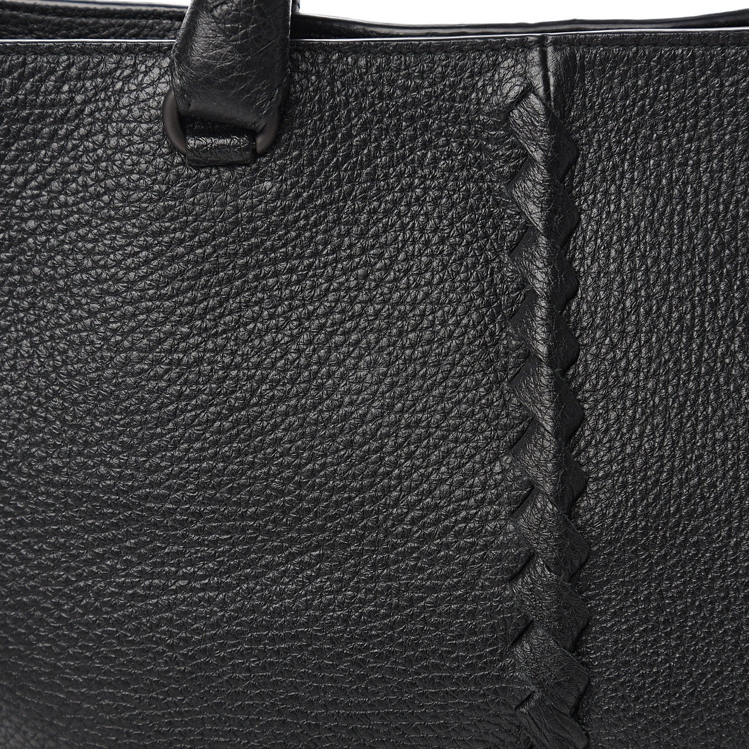 Bottega Veneta Cervo Deerskin Braided Tote Black 7 of 10