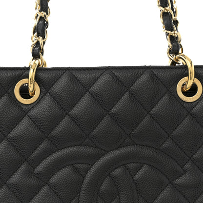 Chanel Caviar Quilted Grand Shopping Tote GST Black 8 of 10