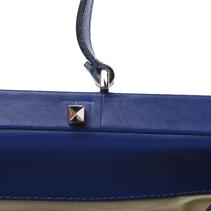 Valentino Garavani Calfskin Rockstud Frame Bag Blue 13 of 13
