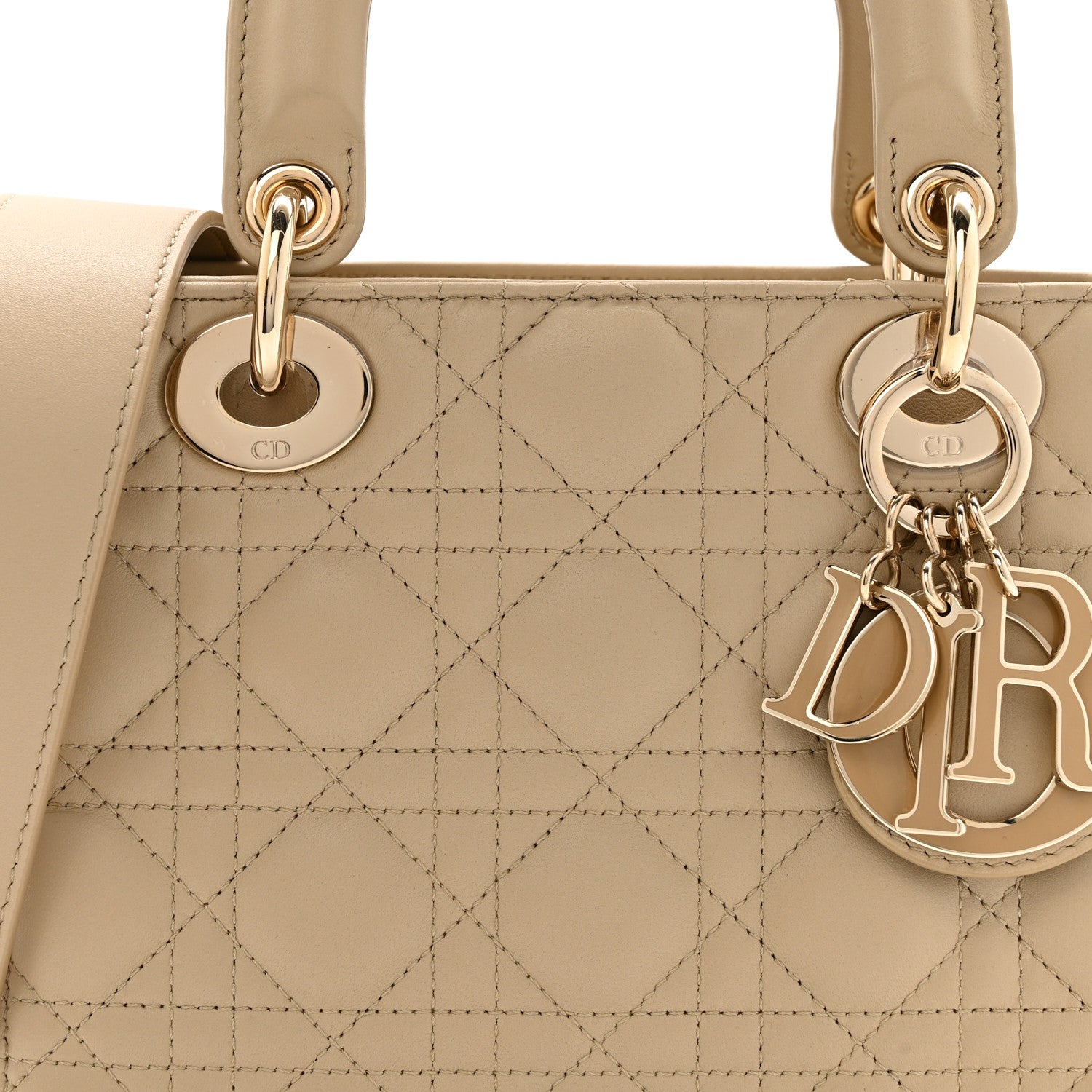 Christian Dior Lambskin Cannage Small My ABCDior Lady Dior Corda 8 of 11