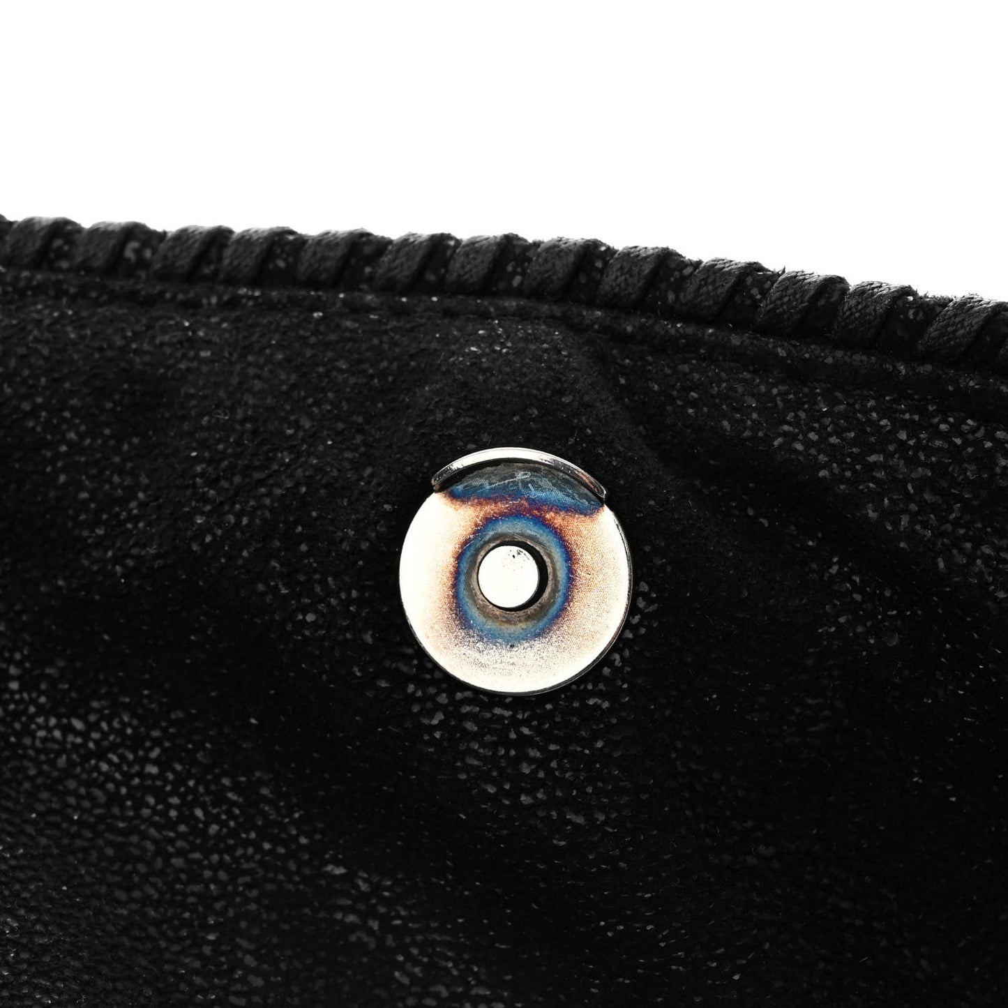 Shaggy Deer Quilted Mini Falabella Tote Black