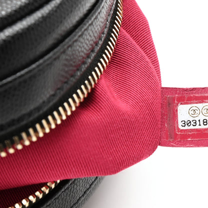 Chanel Caviar Quilted Small Round Bag With Chain Black 6 of 8