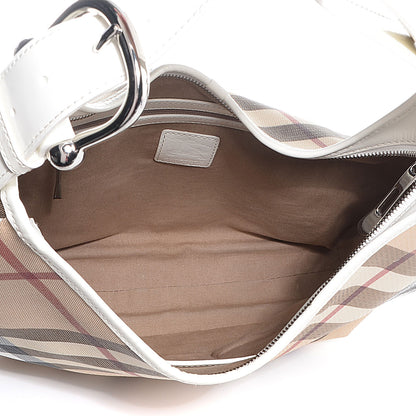 Burberry Supernova Check Medium Barton Hobo White 5 of 8