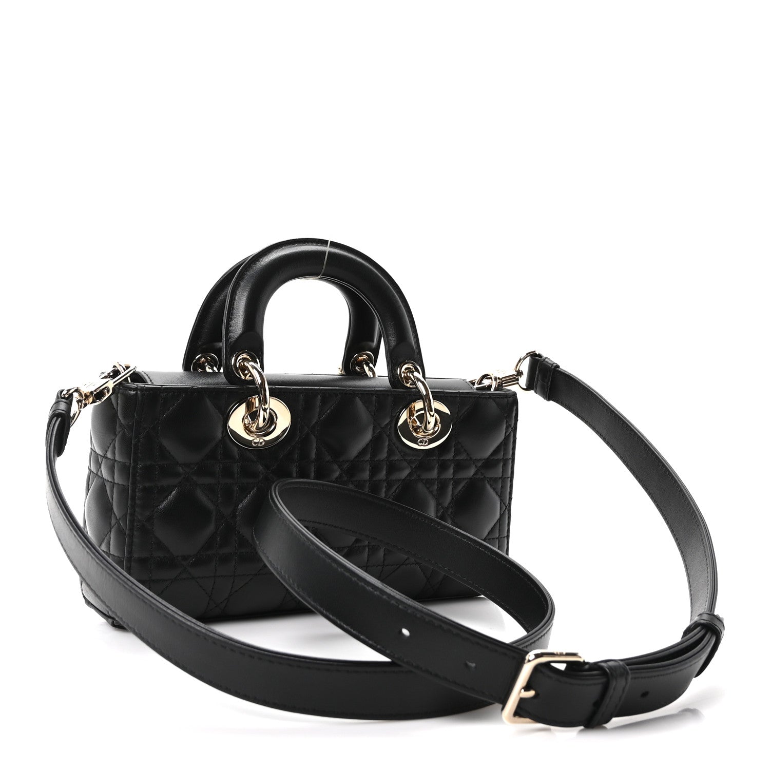 Christian Dior Lambskin Cannage Small Lady D-Joy Black 3 of 11