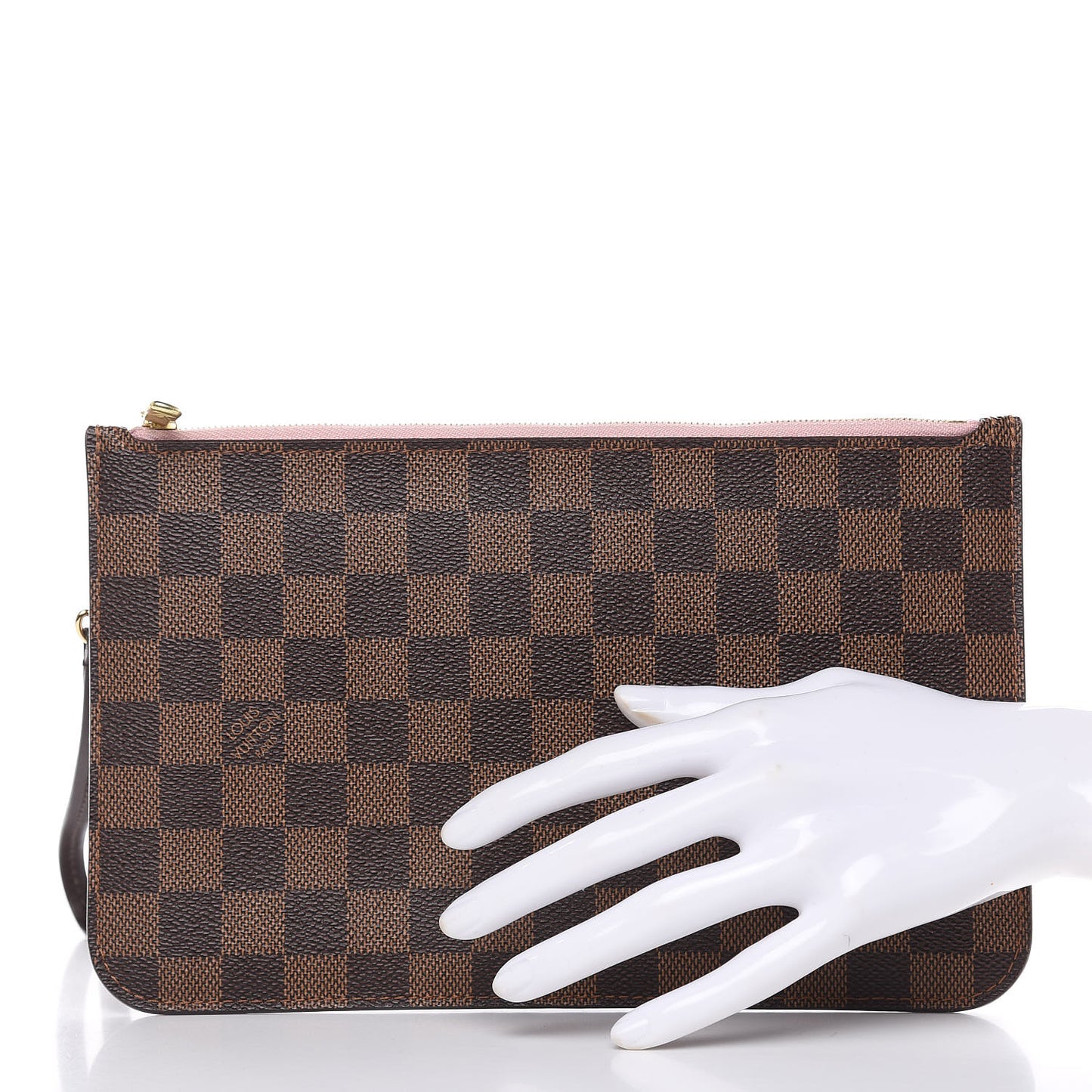 Damier Ebene Neverfull MM GM Pochette Rose Ballerine