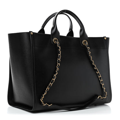 Chanel Caviar Medium Studded Deauville Tote Black 2 of 4