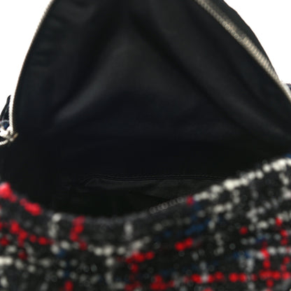 Chanel Tweed Nylon Quilted Small Astronaut Essentials Backpack Black Multicolor 4 of 9
