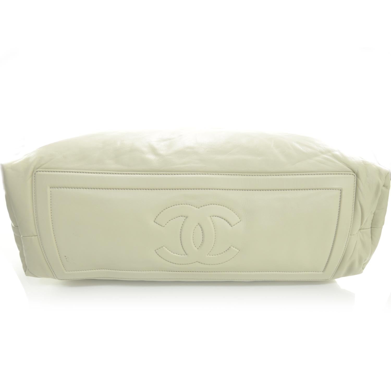 Chanel Lambskin COCO Cocoon Medium Zipped Tote Ivory 4 of 8