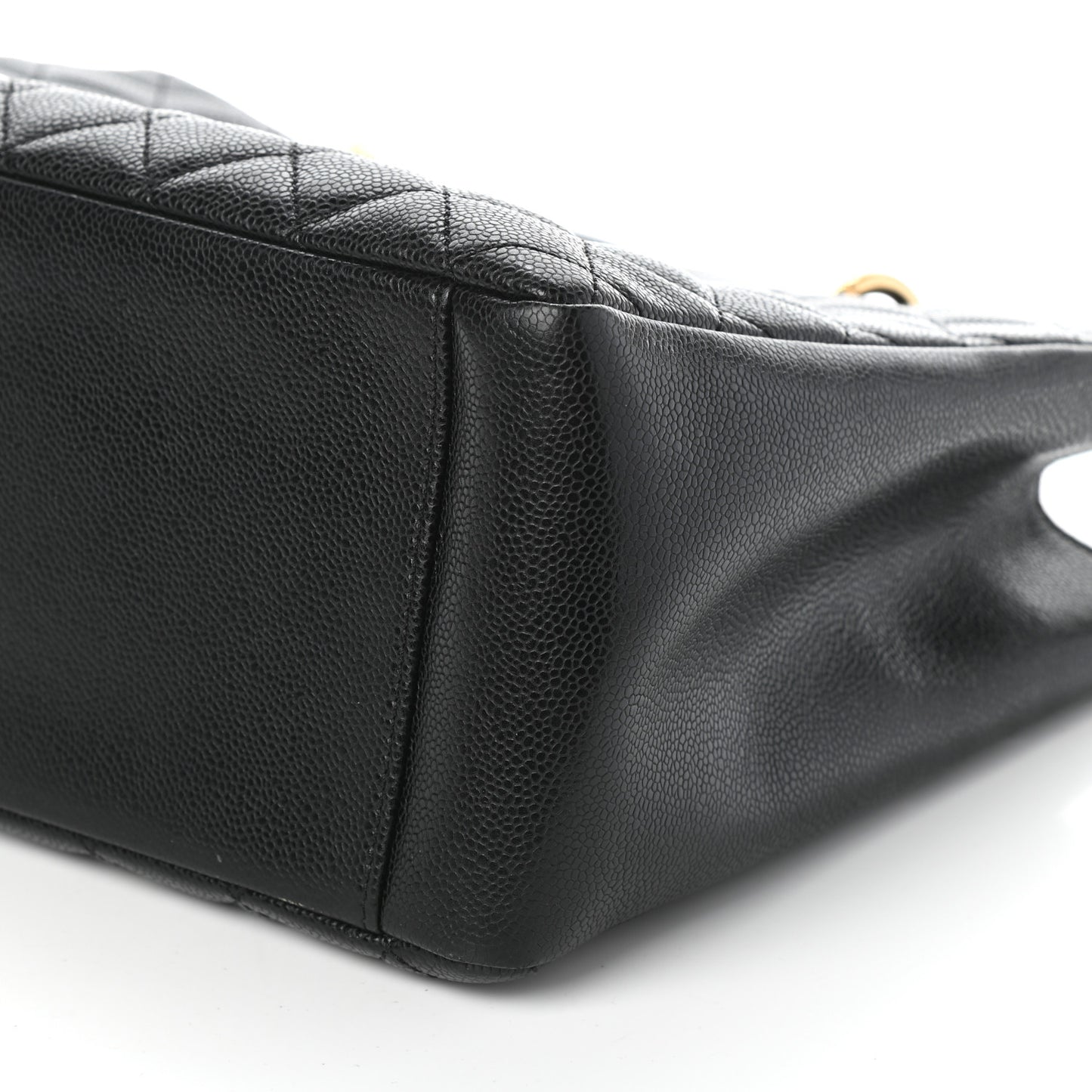 Caviar Quilted Grand Shopping Tote GST Black