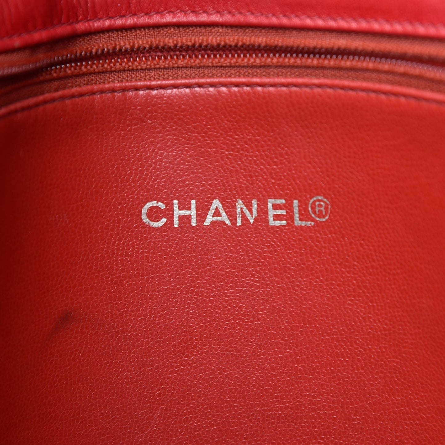 Lambskin Quilted Tote Red