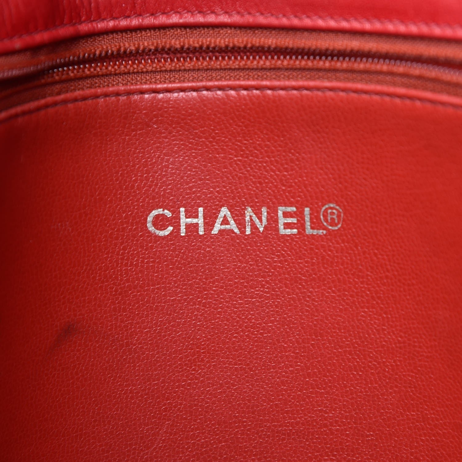 Chanel Lambskin Quilted Tote Red 8 of 16