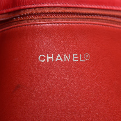 Chanel Lambskin Quilted Tote Red 8 of 16