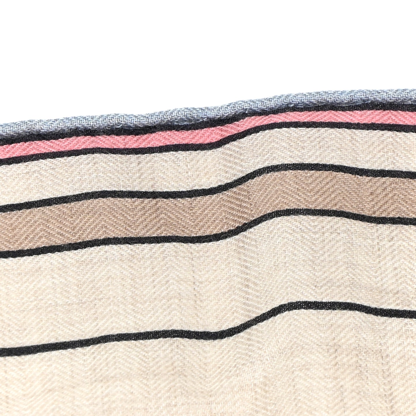 Cashmere Silk Locomotion Shawl 140 Naturel Vert Jaune