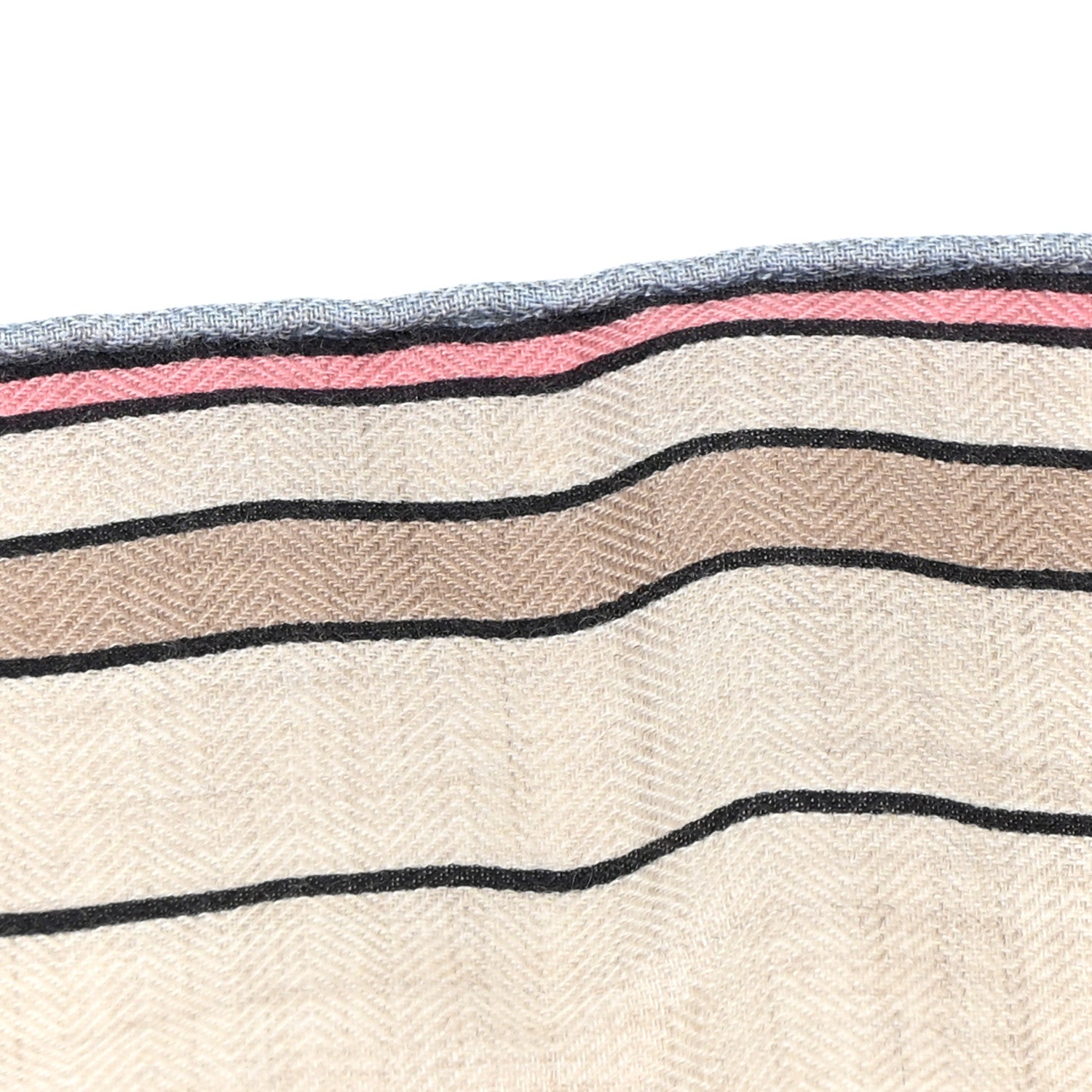 Hermes Cashmere Silk Locomotion Shawl 140 Naturel Vert Jaune 6 of 18