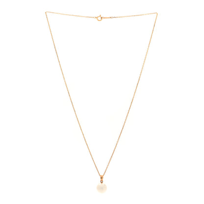 Mikimoto 18K Yellow Gold Akoya Cultured Pearl 9mm Pendant Necklace 3 of 5