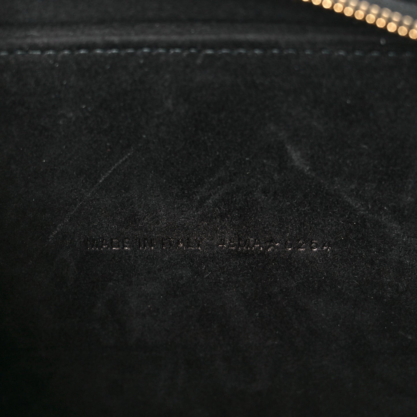 Grained Calfskin Caro Double Pouch Black