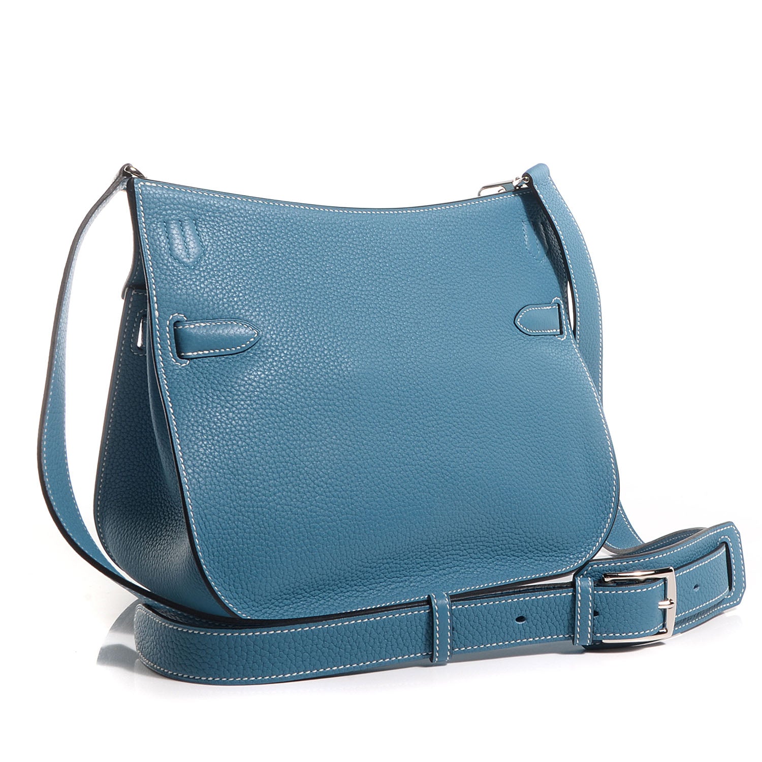 Hermes Taurillon Clemence Jypsiere 28 Blue Jean 11 of 20