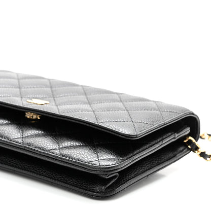 Chanel Caviar Quilted Wallet On Chain WOC Black 11 of 11