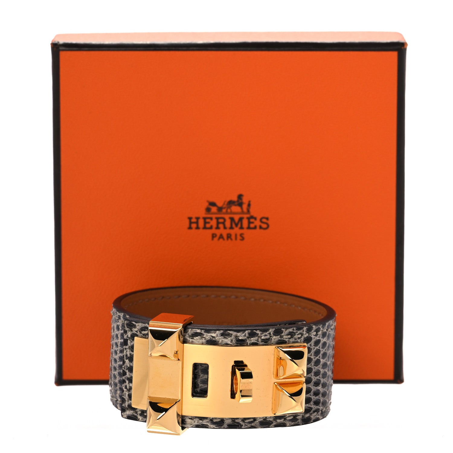 Hermes Lizard Collier De Chien CDC 24 Bracelet T2 Ombre 8 of 8