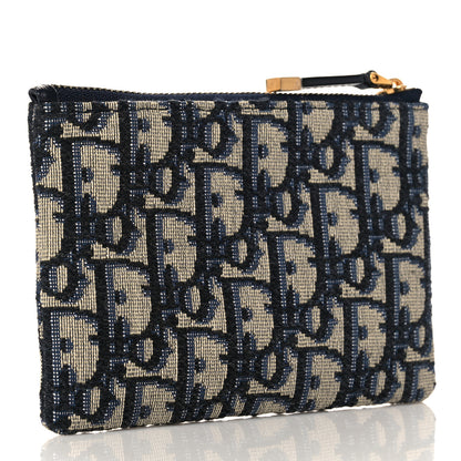 Christian Dior Oblique Dior Pouch Navy 3 of 9