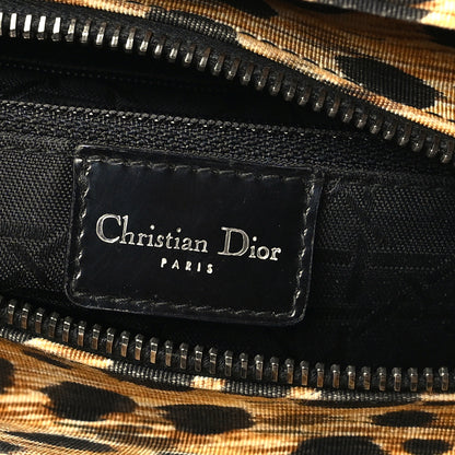 Christian Dior Canvas Leopard Print Medium Lady Dior 6 of 10