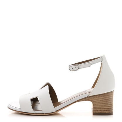 Hermes Calfskin Encens 50 Sandals 36 White 1 of 9