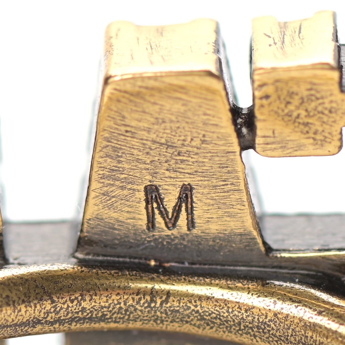 Crystal Pearl J'Adior Double Ring Aged Gold