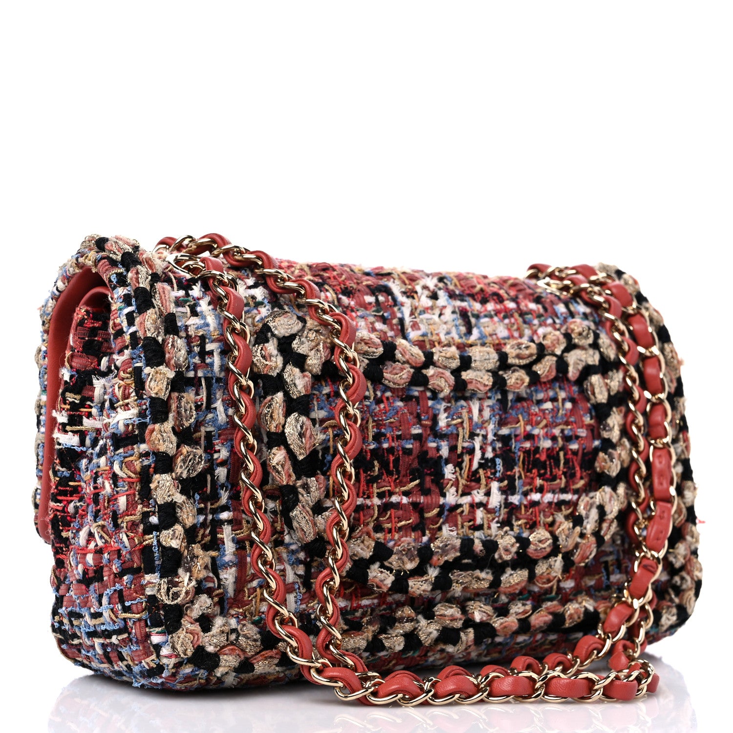 Chanel Tweed Quilted Rectangular Flap Multi 3 of 11