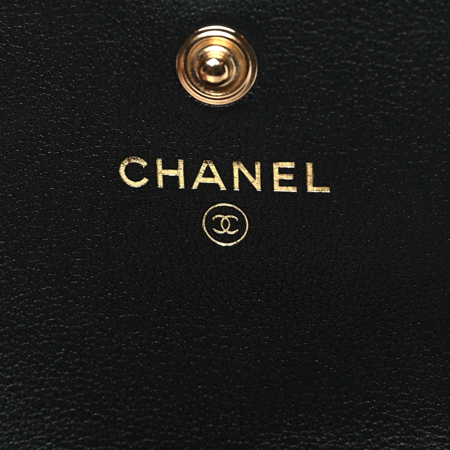 Chanel Calfskin Quilted About Pearls Card Holder Flap With Chain Black 6 of 12