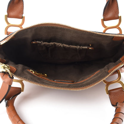 Chloe Calfskin Medium Marcie Satchel Tan 5 of 10