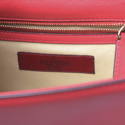 Valentino Garavani Vitello Small Glam Lock Rockstud Flap Red 6 of 11