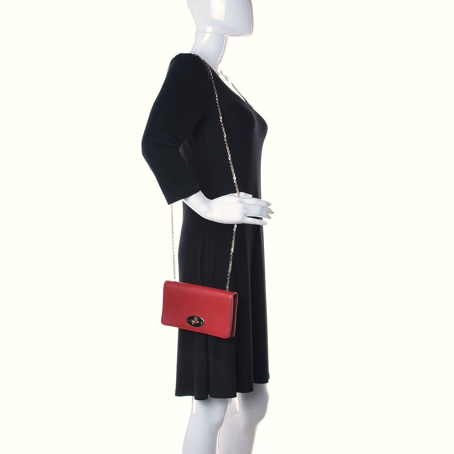 Grainy Print Bayswater Clutch Wallet Tomato Red