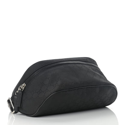 Gucci Nylon Monogram Fanny Pack Belt Bag Black 4 of 10