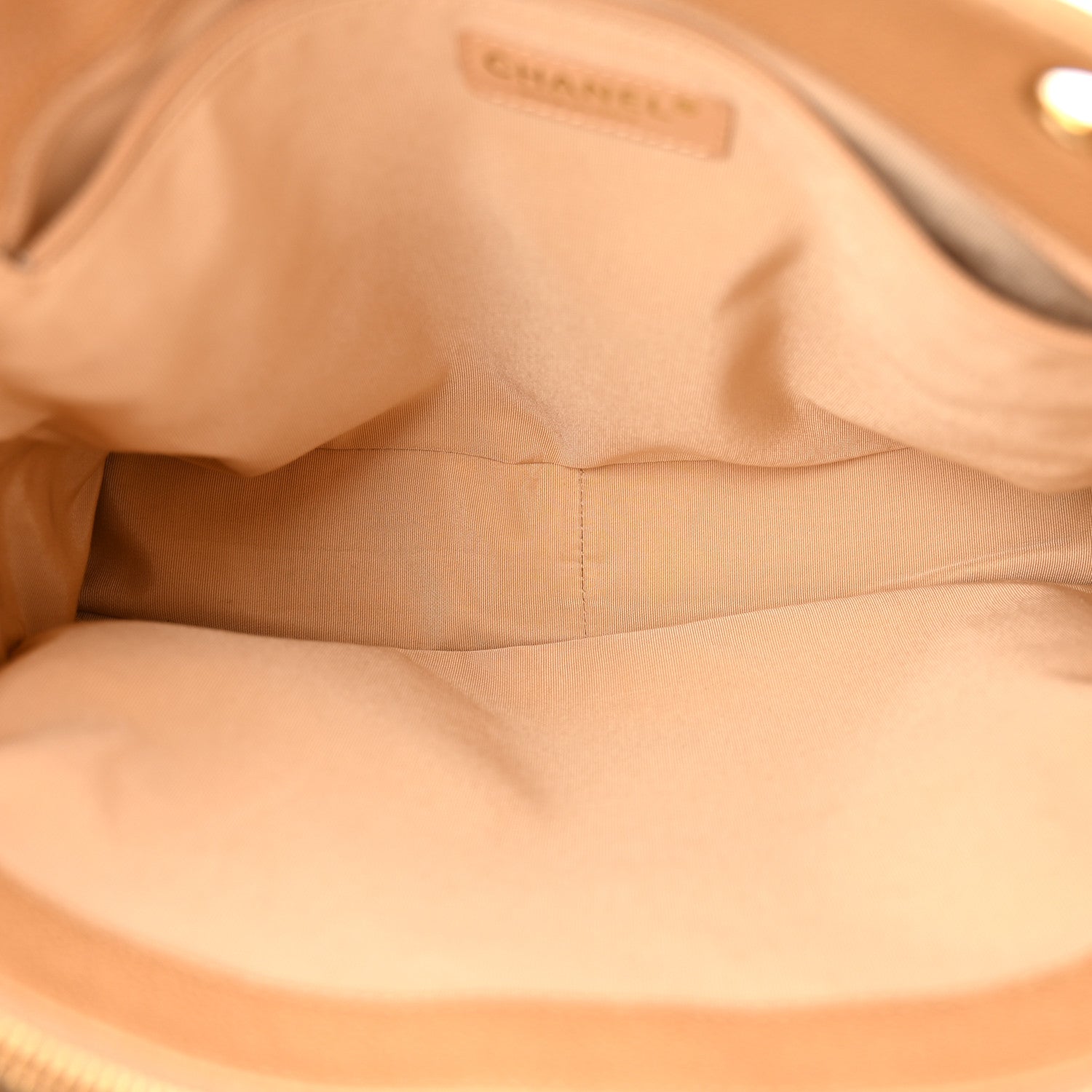 Chanel Caviar Quilted Grand Shopping Tote GST Dark Beige 5 of 10