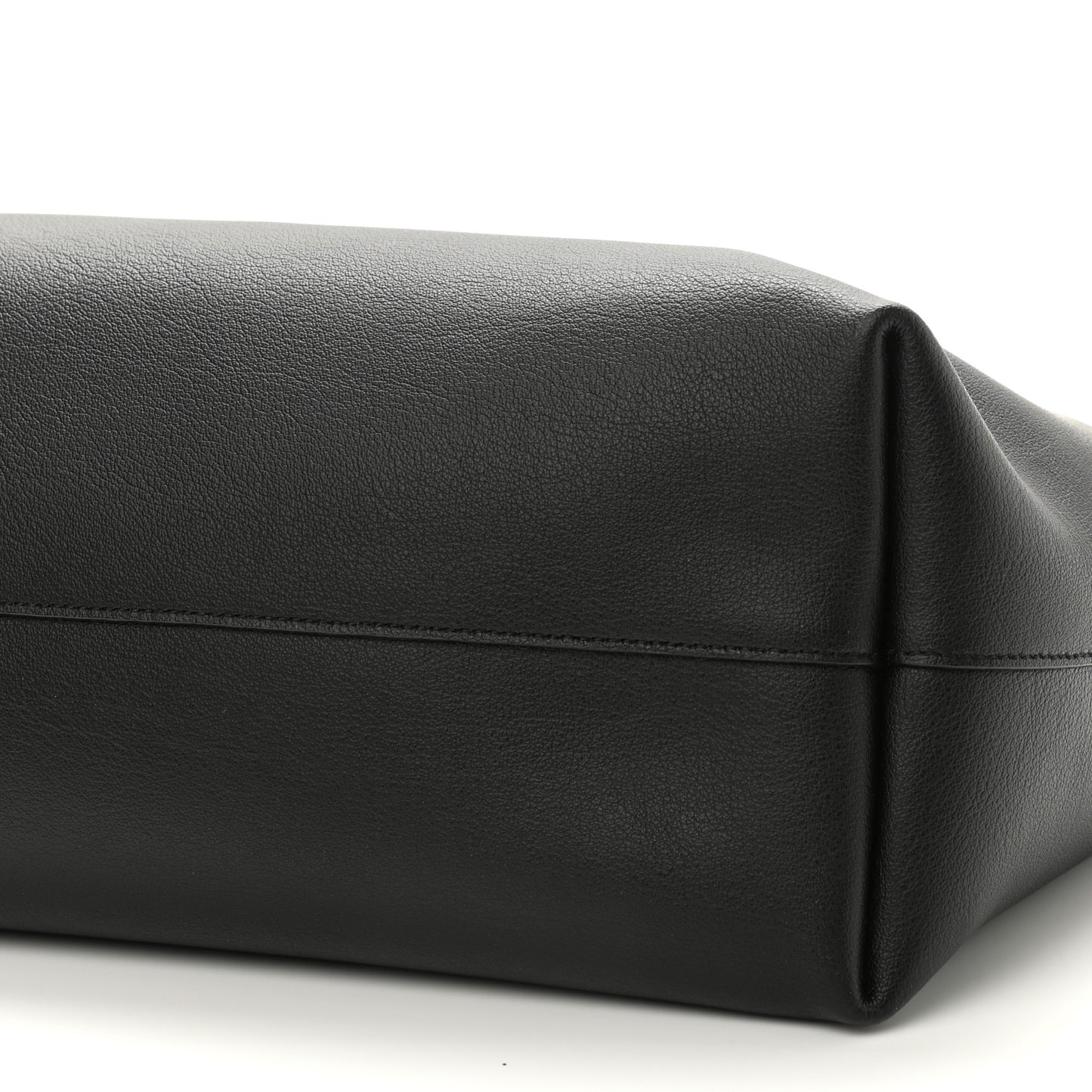 Calfskin Large Shopping Tote Black