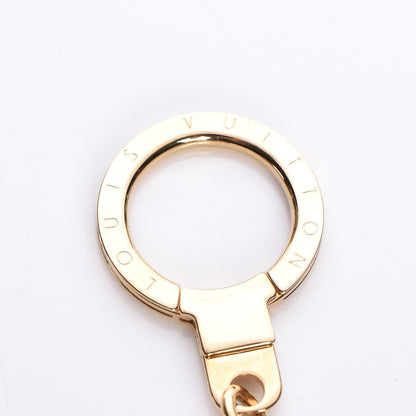 Louis Vuitton Metal Pochette Extender Key Ring Chain Gold 4 of 5