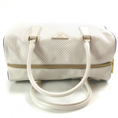 Prada Saffiano Perforated Bauletto White 5 of 14