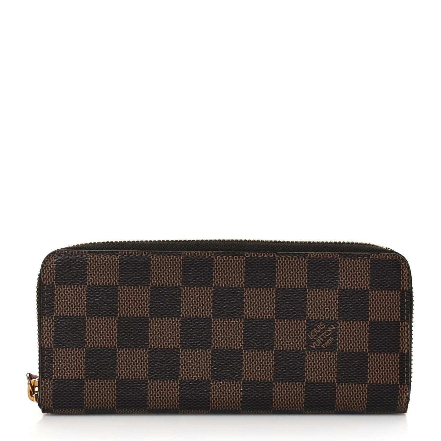 Damier Ebene Clemence Wallet Cherry