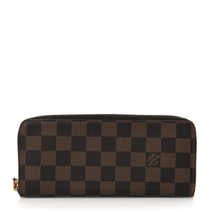 Louis Vuitton Damier Ebene Clemence Wallet Cherry 1 of 7