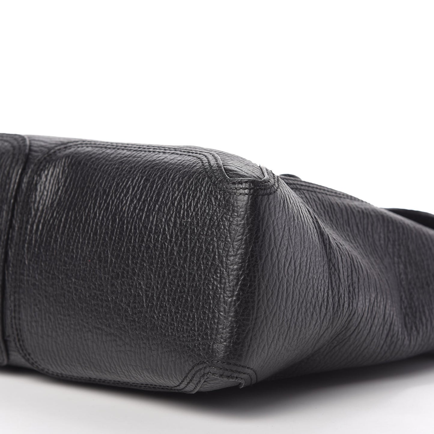 Textured Calfskin Medium Pashli Satchel Black